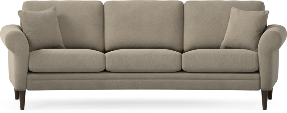 Eden - 3-sits soffa svängd - Beige