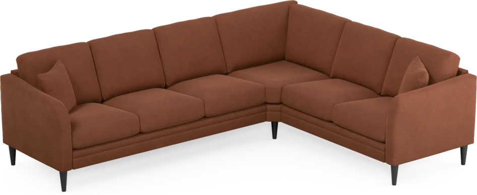 Eden - Hörnsoffa, 3+2-sits - Orange