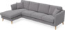 Eden - 3-sits soffa med schäslong - Grå