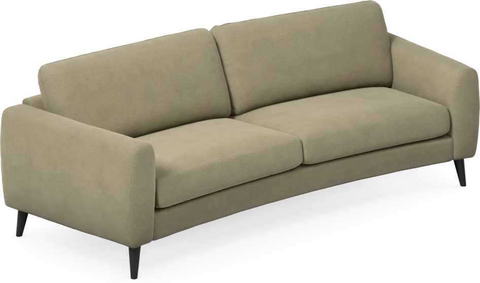 Bridge - 3-sits soffa svängd - Beige