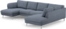 Madison Lux - 2-sits soffa med schäslong vänster och divan höger - Blå