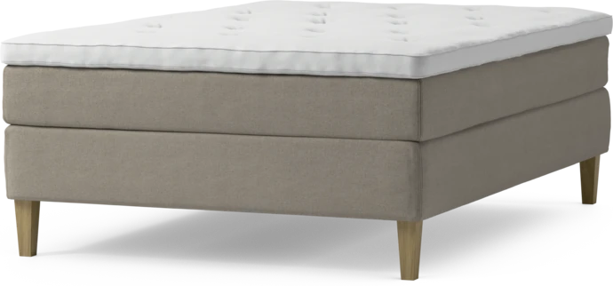 Delux Sense, Kontinentalsäng, enkelsäng 140 cm med bäddmadrass och sängben