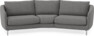 Madison - 3-sits soffa svängd, 90 cm - Grå