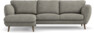 Madison Lux - 2-sits soffa med schäslong vänster - Vit