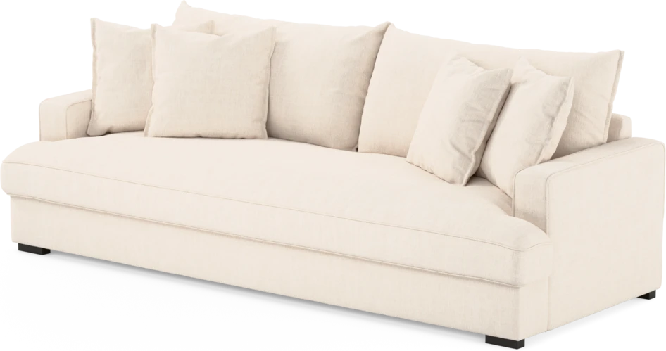 Mila - 4-sits soffa, hel dyna - Vit