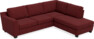 Friday - 2,5-sits soffa med divan höger - Rosa