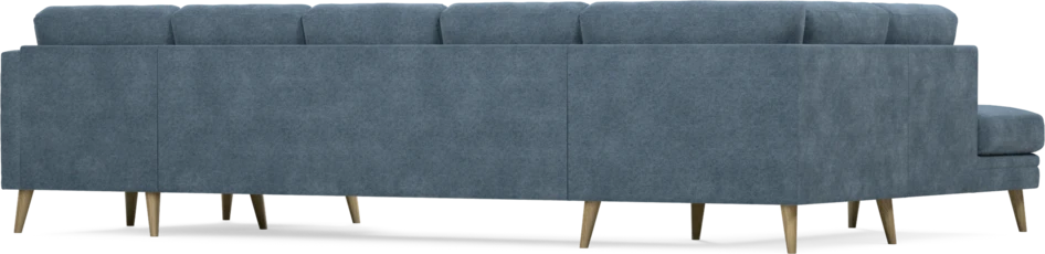 Eden - 3-sits soffa med divan vänster och schäslong höger - Blå