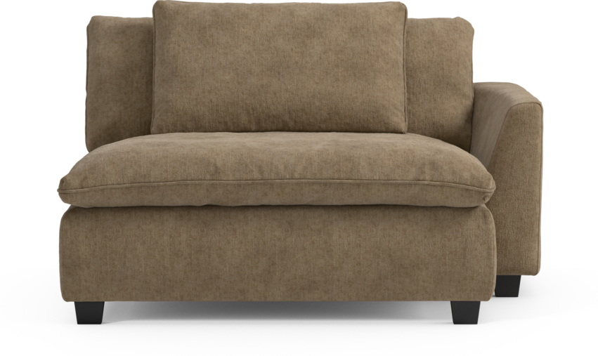 Bellora - Schäslong XL med armstöd höger - Brun