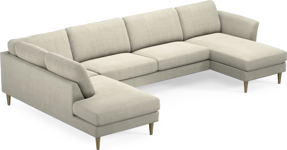 Bridge - 3-sits soffa med divan vänster och schäslong höger - Beige