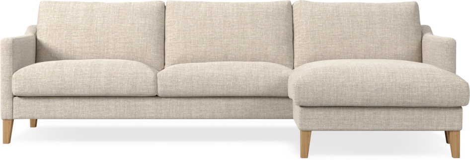Winston - 3-sits soffa med schäslong, vändbar - Beige