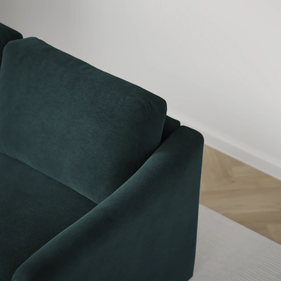 Öland - Bäddsoffa 3-sits, längsbäddad - Blå