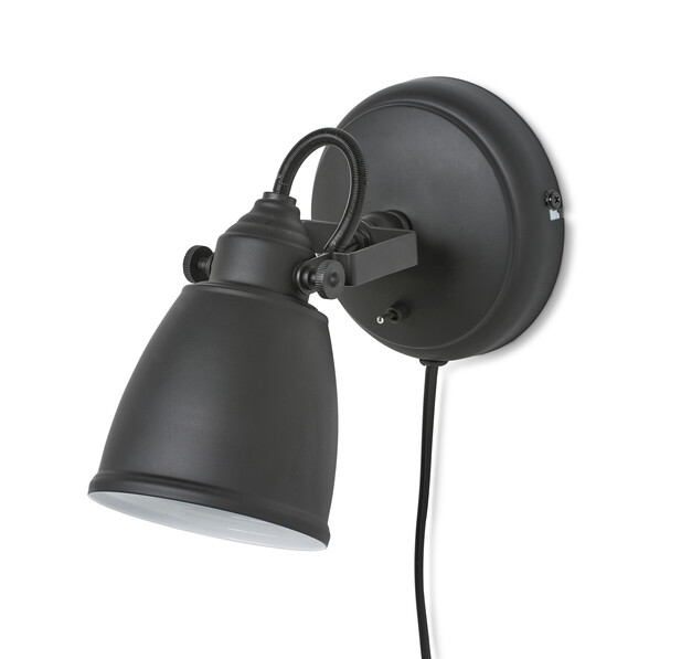 Lerdala - Vägglampa, H17 B12 cm - Svart