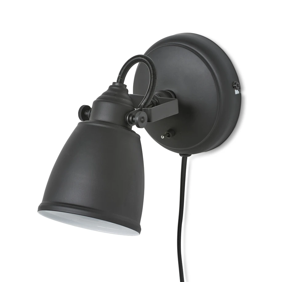 Lerdala - Vägglampa, H17 B12 cm - Svart