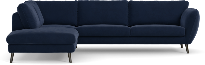 Madison - 3-sits soffa med divan vänster - Blå