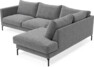 Impression Delux - 3-sits soffa med divan höger - Grå