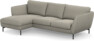 Madison Lux - 2-sits soffa med schäslong vänster - Grå