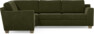 Friday - Hörnsoffa, 1,5+2,5-sits - Grön