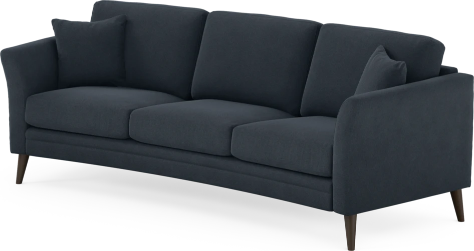 Eden - 3-sits soffa svängd - Blå