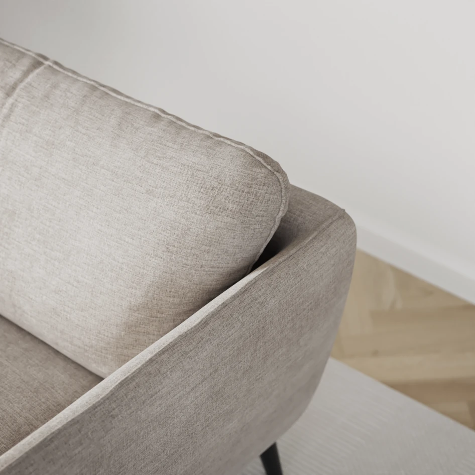 Madison Lux - Hörnsoffa med schäslong höger - Beige
