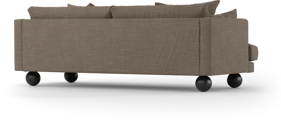 Harper - 3-sits soffa, hel dyna - Brun