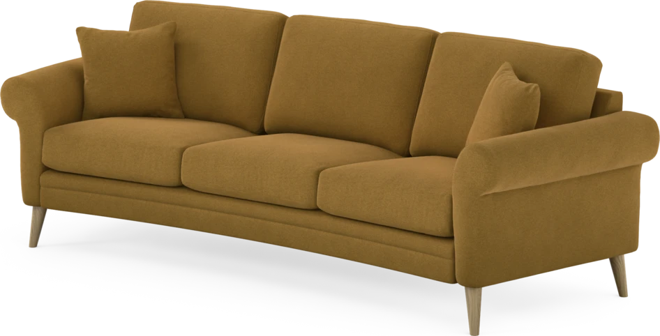 Eden - 3-sits soffa svängd - Gul