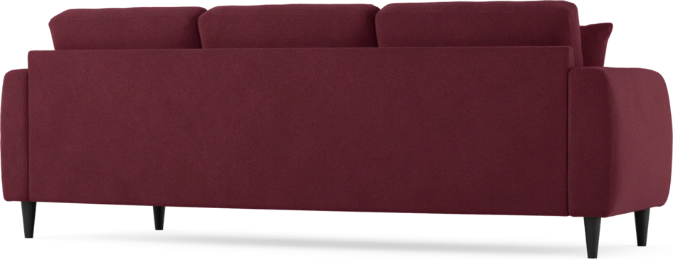 Eden - 3-sits soffa svängd - Röd