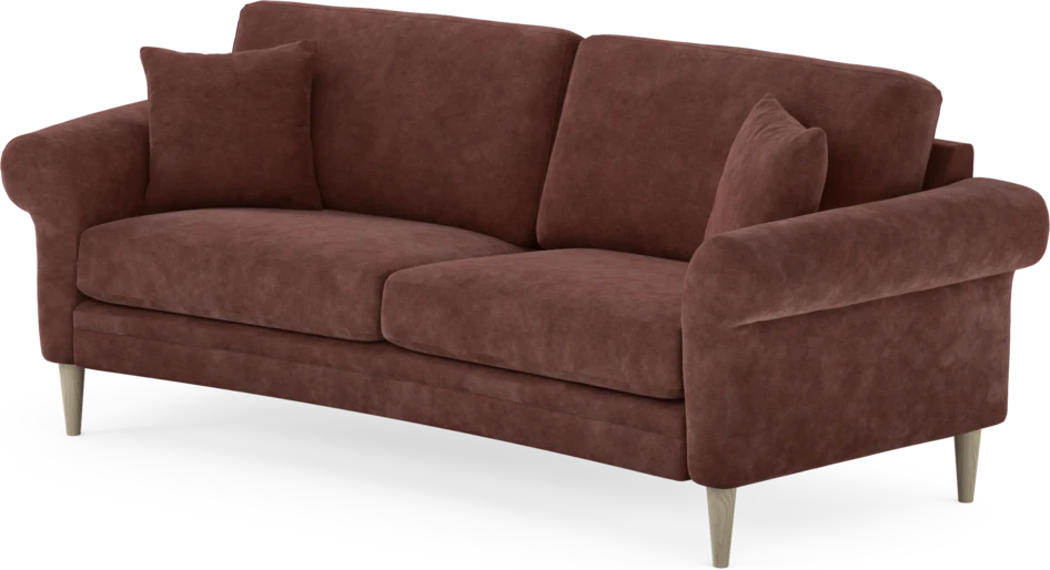 Eden - 2,5-sits soffa svängd - Röd