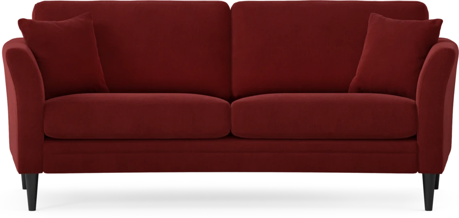 Eden - 2,5-sits soffa svängd - Röd