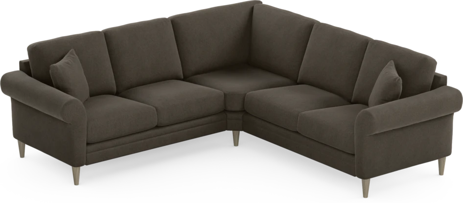 Eden - Hörnsoffa, 2+2-sits - Brun