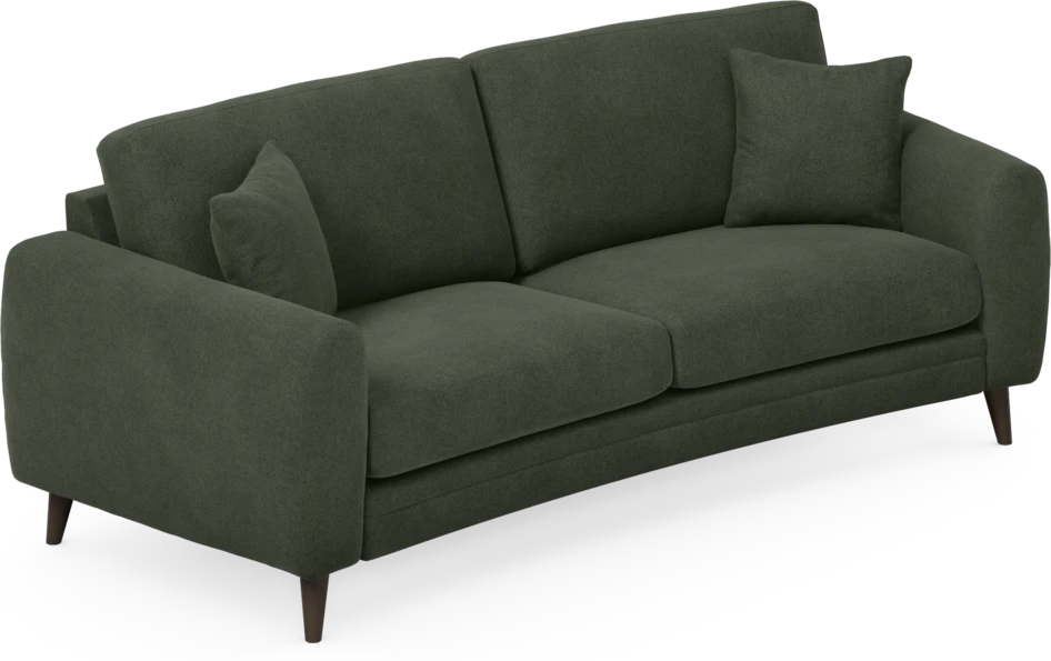 Eden - 2,5-sits soffa svängd - Grön