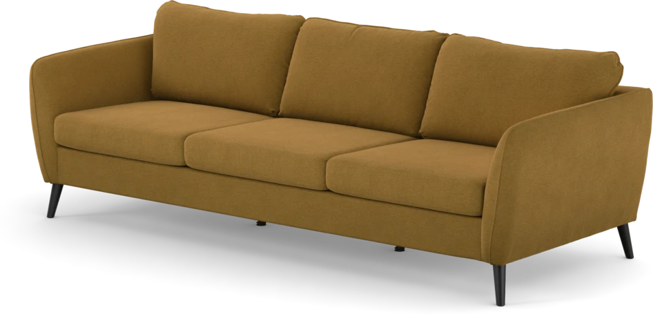 County - 3-sits soffa - Gul