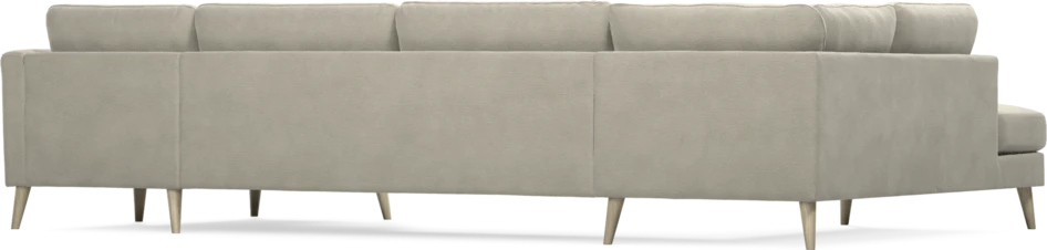 Bridge - 3-sits soffa med divan vänster och schäslong höger - Brun