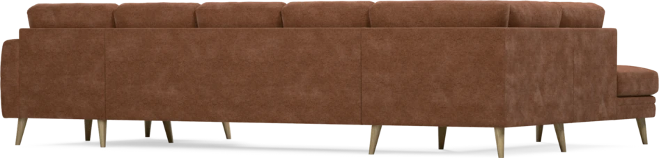 Eden - 3-sits soffa med divan vänster och schäslong höger - Orange