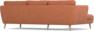 Madison Lux - 2-sits soffa med schäslong vänster - Orange