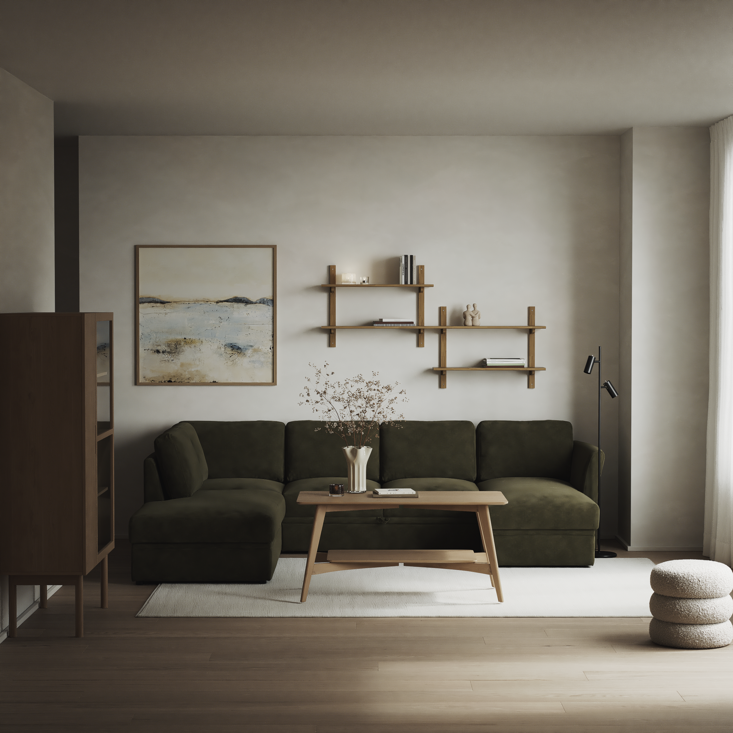 Öland - Bäddsoffa med divan vänster och schäslong höger - inspiration