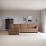 Friday - 2,5-sits soffa med divan vänster - Orange