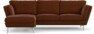 Madison Lux - 2-sits soffa med schäslong vänster - Orange