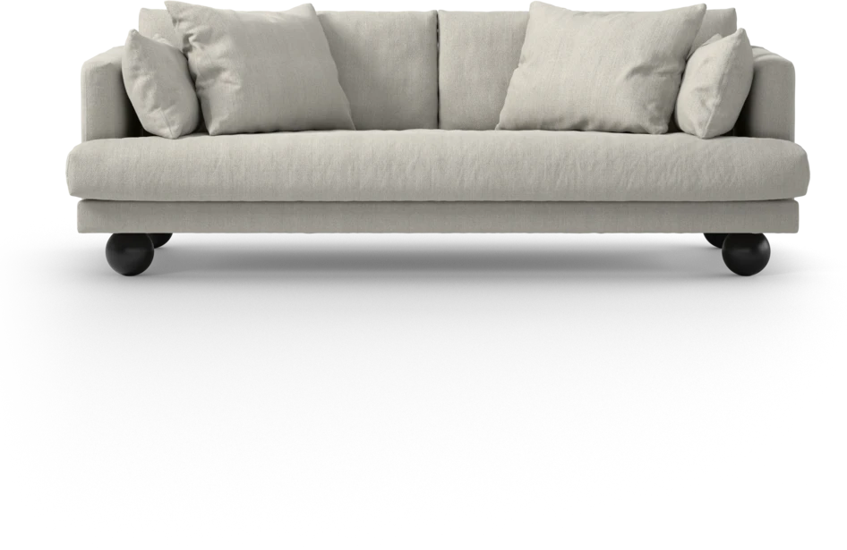 Harper - 3-sits soffa, hel dyna - Beige