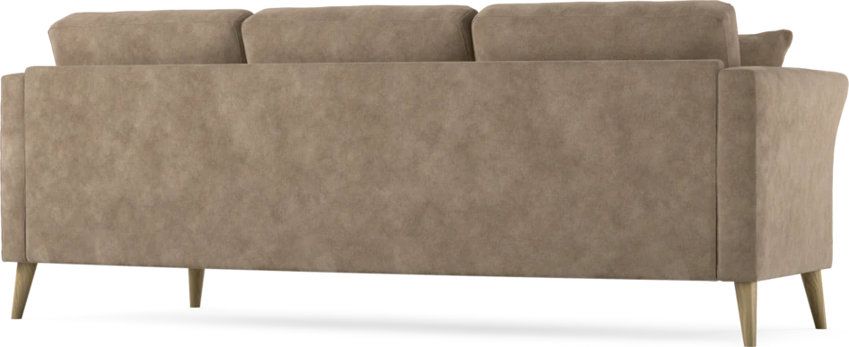 Eden - 3-sits soffa svängd - Beige