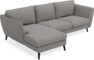 Madison Lux - 2-sits soffa med schäslong vänster - Grå