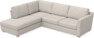 Friday - 2,5-sits soffa med divan vänster - Grå