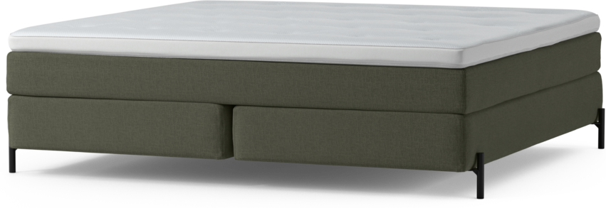 Delux Sense - Kontinentalsäng, dubbelsäng med bäddmadrass och sängben