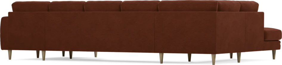 Eden - 3-sits soffa med divan vänster och schäslong höger - Orange