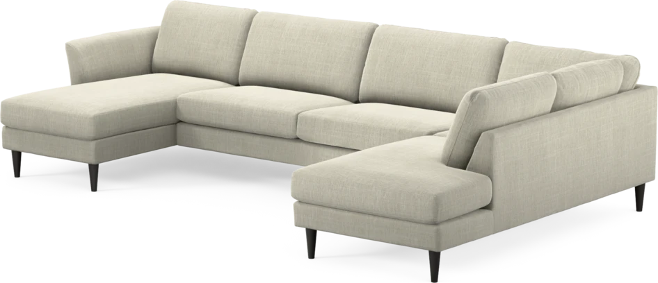 Bridge - 3-sits soffa med schäslong vänster och divan höger - Beige