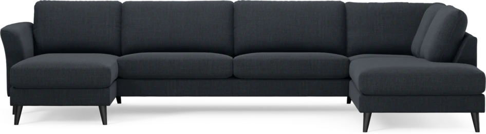 Bridge - 3-sits soffa med schäslong vänster och divan höger - Blå