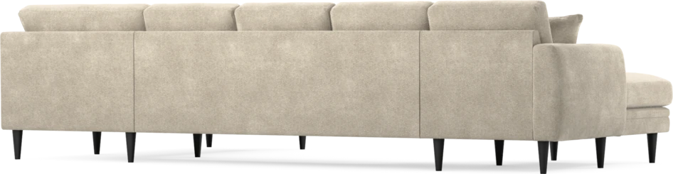 Eden - 3-sits soffa med schäslong vänster och divan höger - Beige