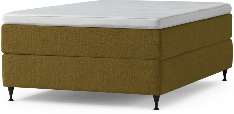 Delux Exclusive - Kontinentalsäng, enkelsäng 140 cm med bäddmadrass och sängben