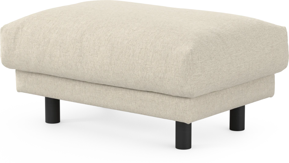 Cherrie - Fotpall 110, fast klädsel - Beige