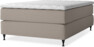Delux Exclusive - Kontinentalsäng, enkelsäng 140 cm med bäddmadrass - Beige