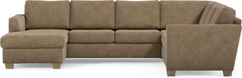 Friday - Hörnsoffa, 3+2-sits med schäslong vänster - Brun